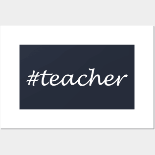 Teacher Profession - Hashtag Design Posters and Art